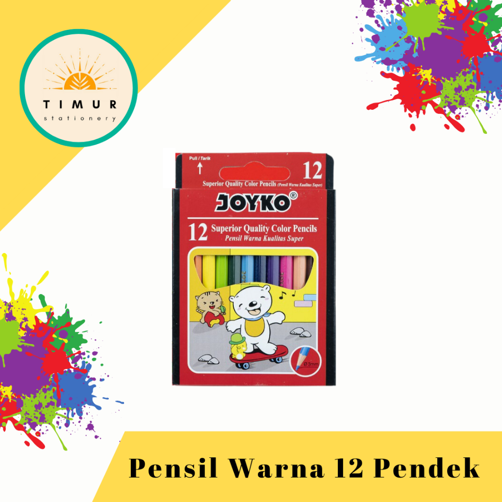 

Pensil Warna Pendek Joyko CPS12 Per Set