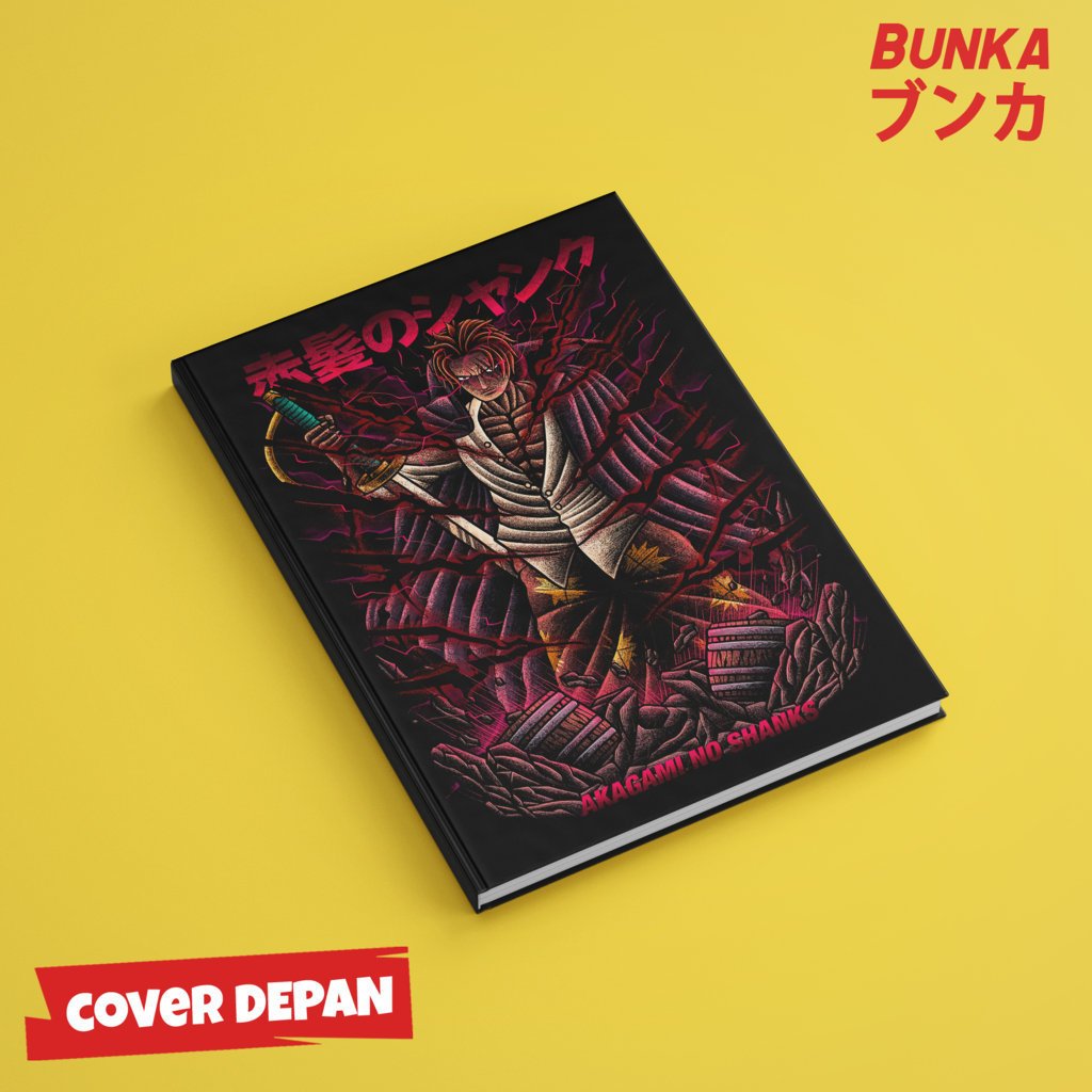 

Note Book Aesthetic Anime One Piece Akagami no Shanks A Design Hardcover A5 Buku Tulis Catatan Notes Agenda Planner Jurnal vintage buku catatan story book kado anniversary valentine cowok cewek murah
