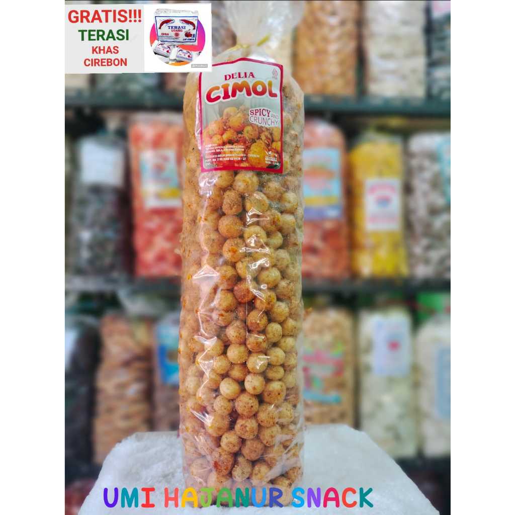 

(GRATIS TERASI) KHAS CIREBON//1KG KERUPUK CIMOL PEDAS//MAKANAN RINGAN//SNACK//HARGA GROSIR