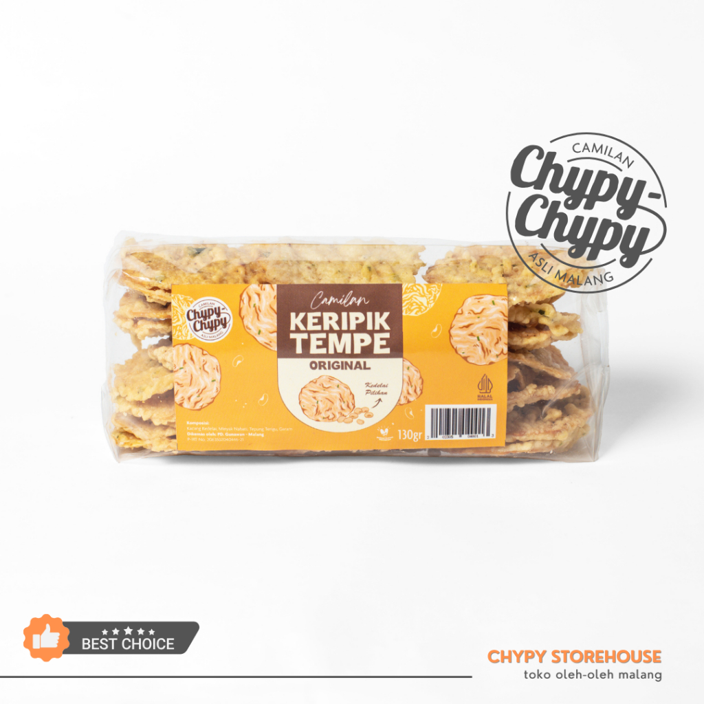 

Keripik Tempe Malang Rasa Original Chypy - Kemasan Plastik