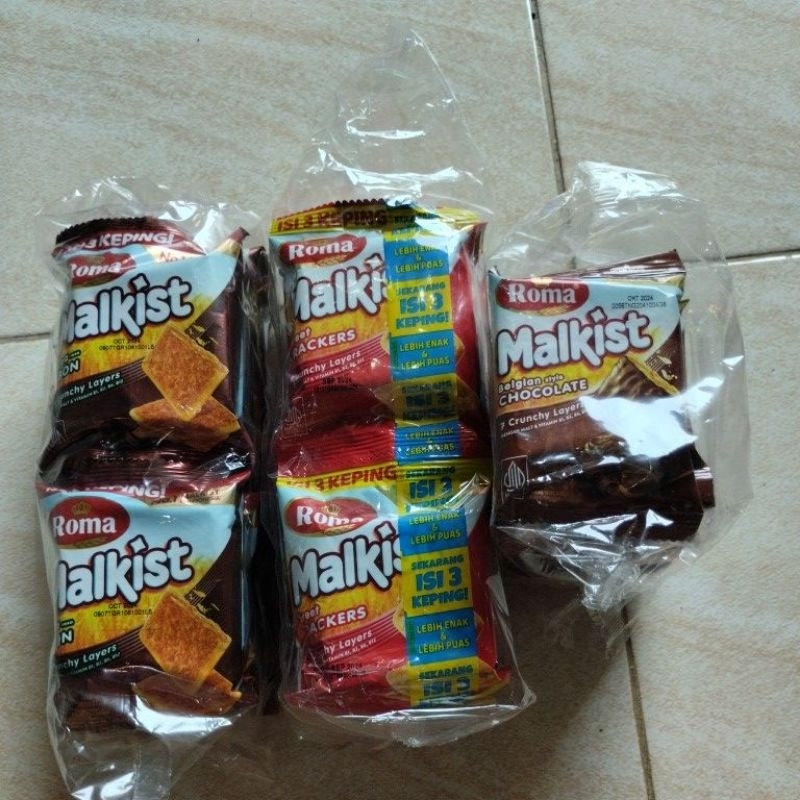 

ROMA MALKIST Crackers / Cokelat / Abon Gurih - 1 renteng (isi 10 pcs)