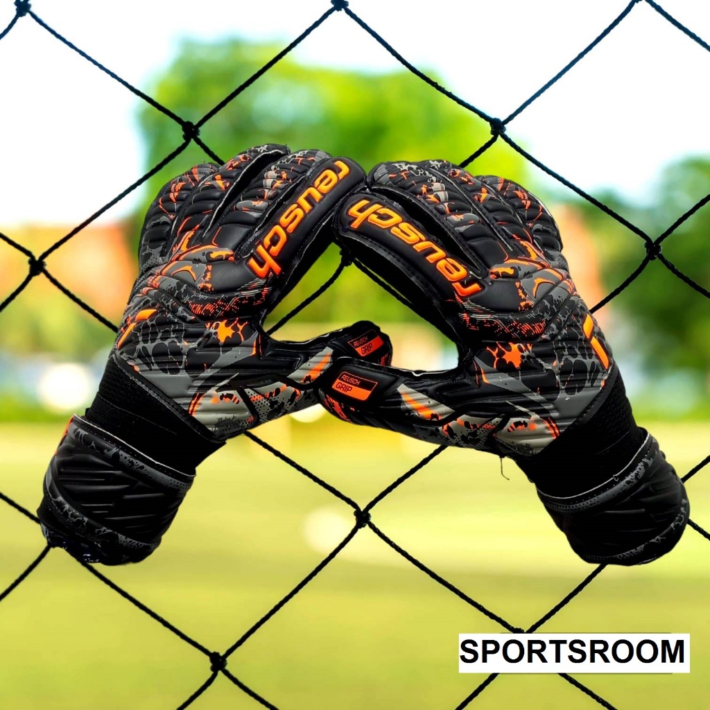Sarung Tangan Kiper Dewasa Tanpa Tulang - REUSCH ATTRAKT SD Black 100%ORIGINAL