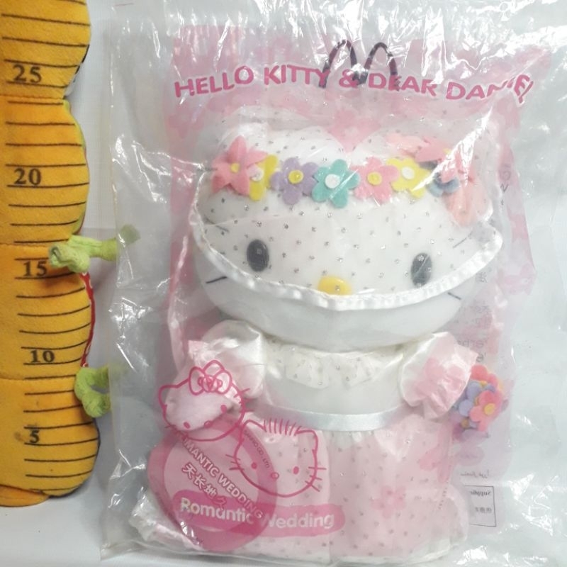 BONEKA KARAKTER HELLO KITTY KOSTUM WOMAN ROMANTIC WEDDING ORIGINAL BRAND SANRIO BY MCD HAPPY MEAL TO