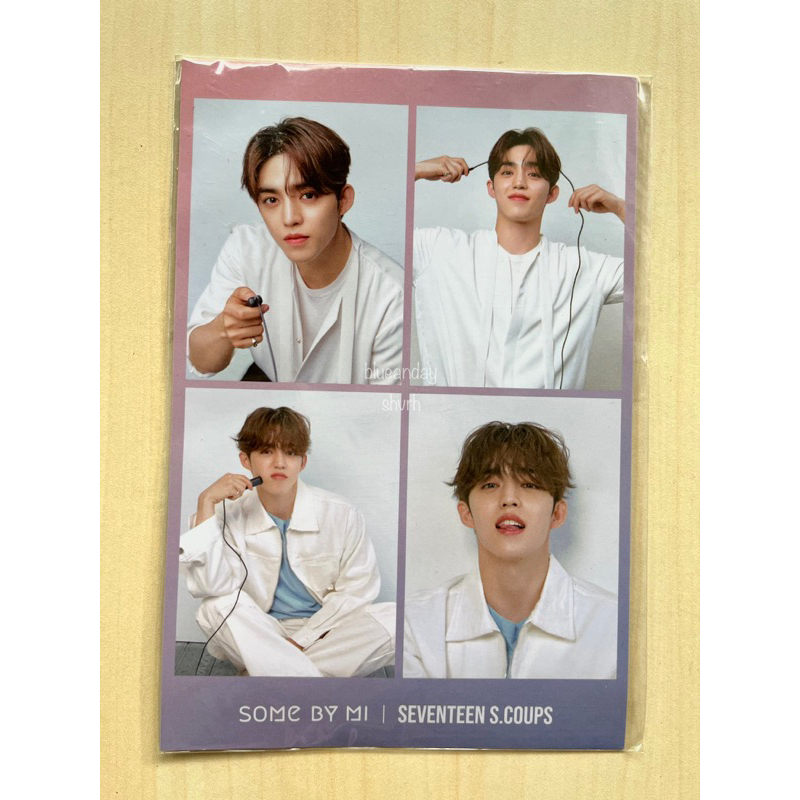 Postcard Scoups Seventeen x Some By Mi 4cut SVT
