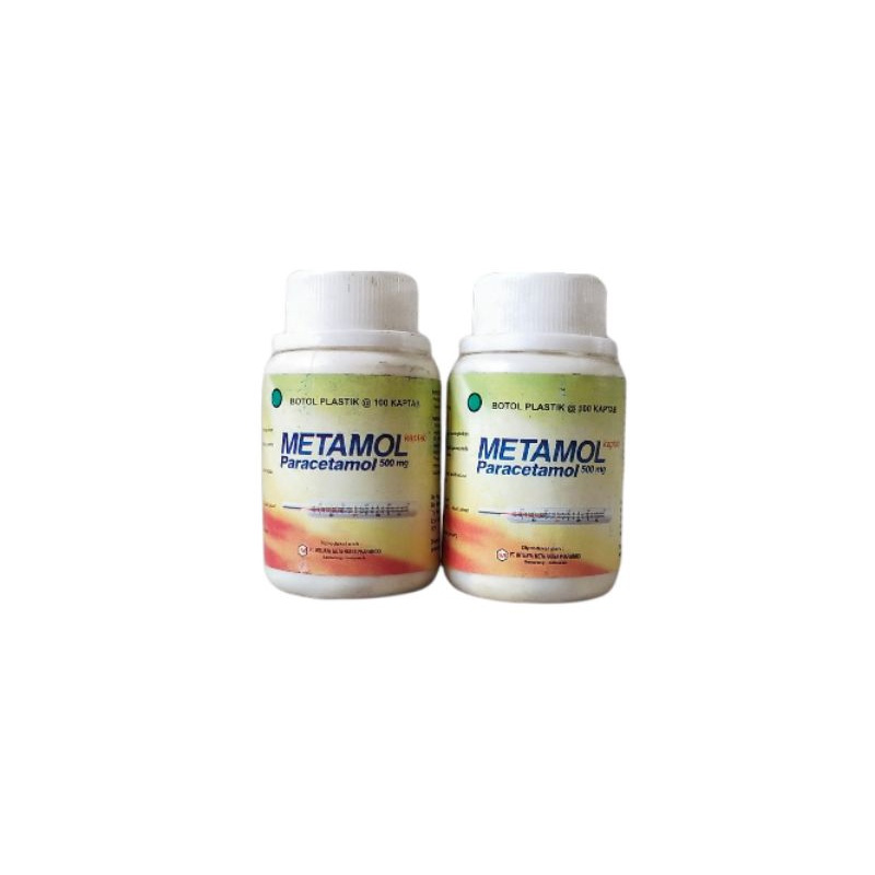 Paracetamol 500 mg botol 100 Kaplet (metamol)