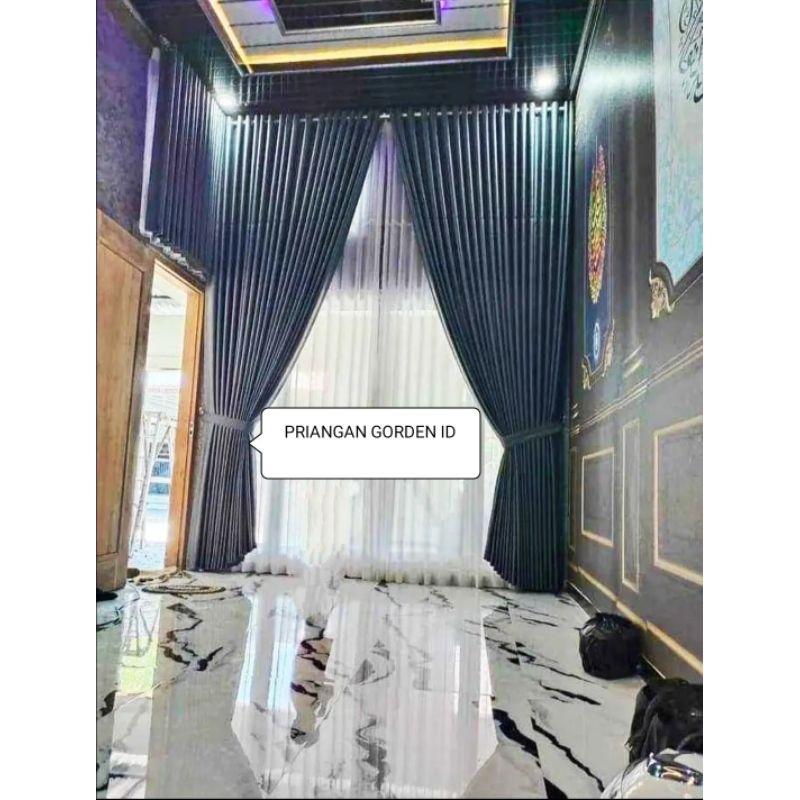 Gorden Jendela panjang 4 meter korden jendela Jumbo Hordeng Blackout Import