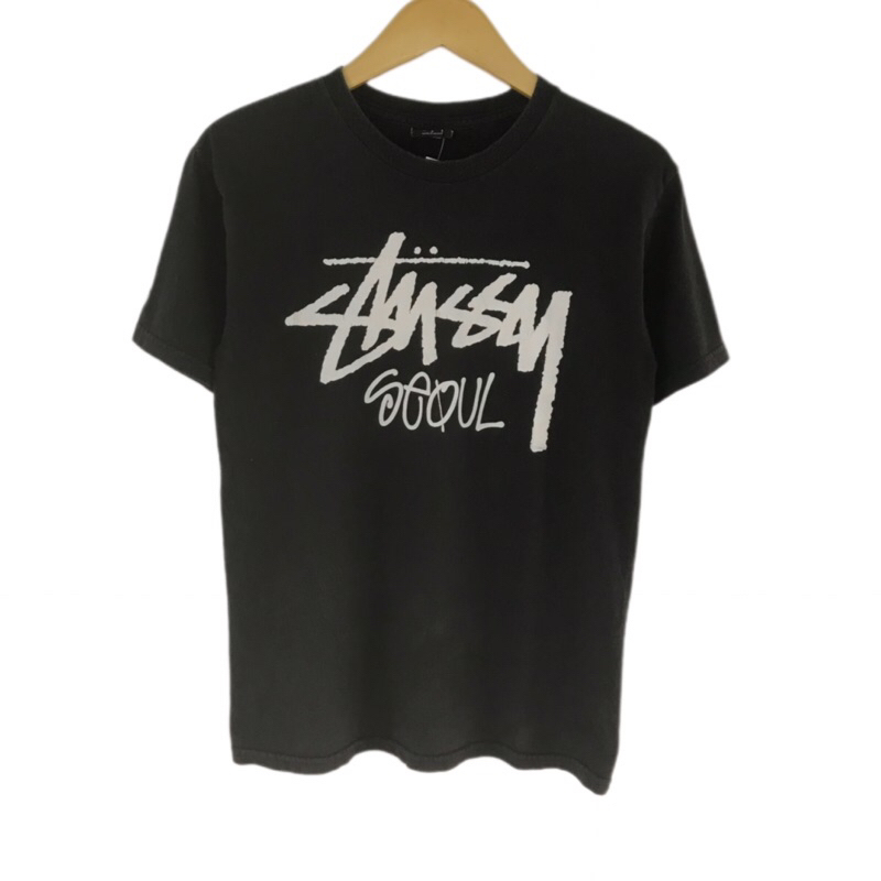Kaos stussy seoul basic logo pria murah second original