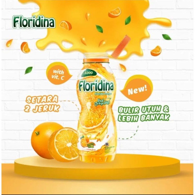 

Floridina orange minuman botol 350ml