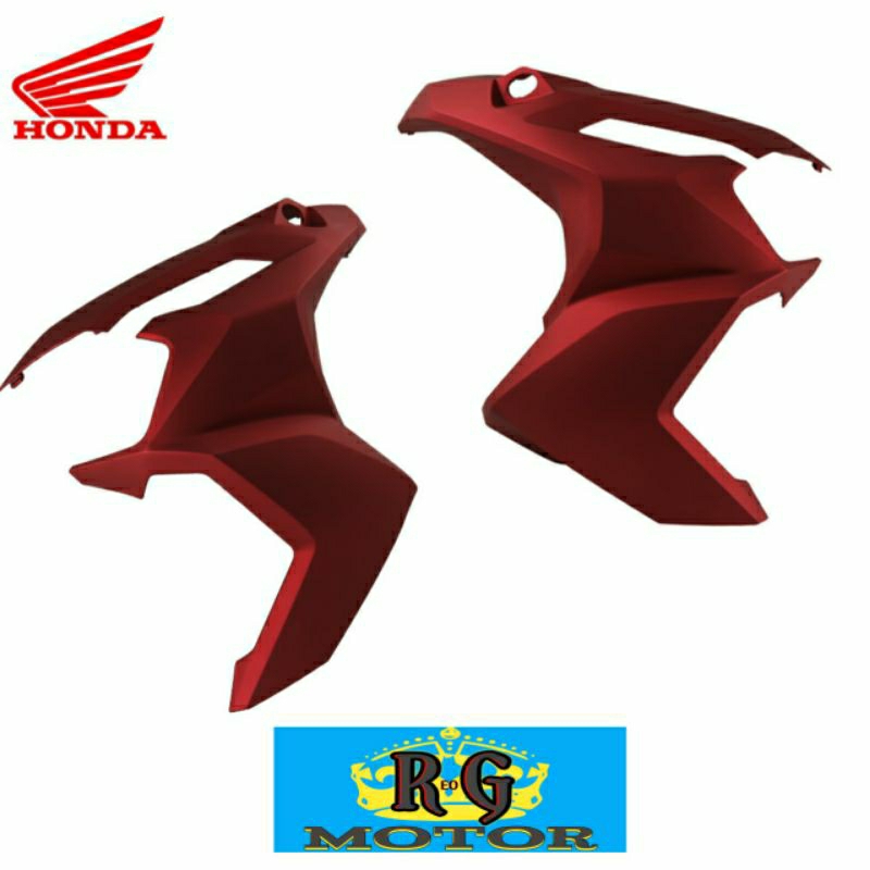Cover Sayap Samping Kanan atau Kiri Depan Merah Doff Honda ADV 160 Ori AHM  64501K0W 64502K0W