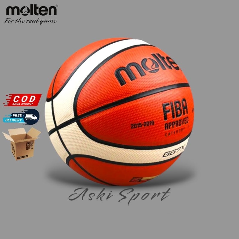 BOLA BASKET ORIGINAL MOLTEN GG7X FIBA BASKET MOLTEN GG7X SIZE 7