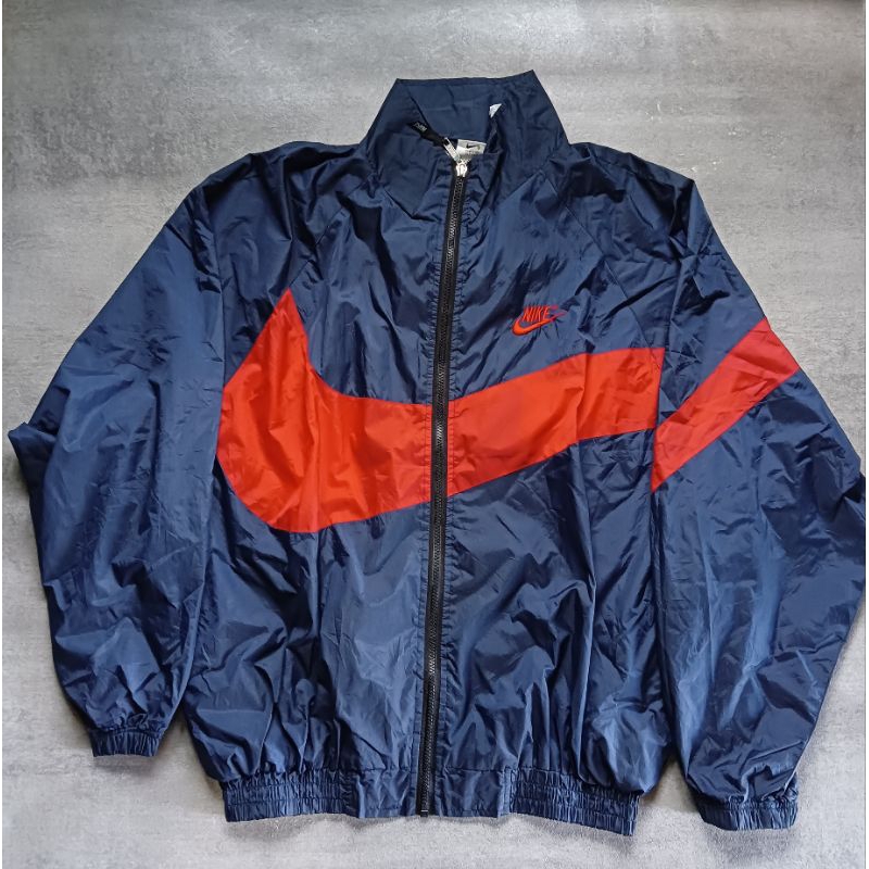 jaket wb nike navy big Swoosh