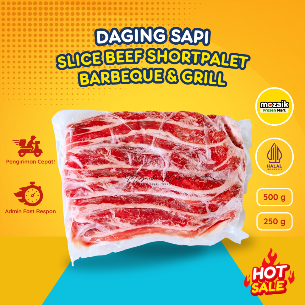 

Daging Sapi Slice Beef Shortplate 500 gr/Teriyaki/Yakiniku/Yoshinoya/Barbeque/Grill Premium Halal