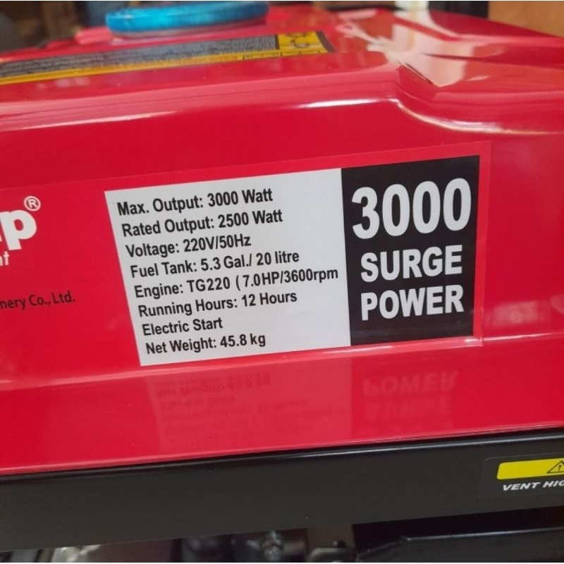 Genset 3000 Tiger 5000 Termurah Berkualitas Generator Listrik