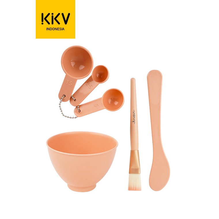 9.9 Promo Brand KKV - Today's Elegant Mask Tool Set Peralatan Masker DIY Mangkok Spatula Kuas 6pcs