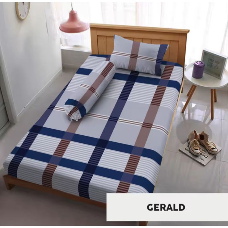 Kintakun D'luxe Sprei Set Motif Gerald 120x200 Cm, Tinggi 30 Cm