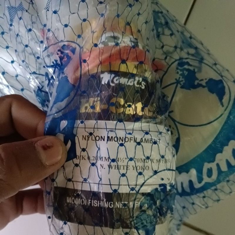 JARING IKAN MOMOI 4½ INCH 0.20 70MD/80YDS YOKO pukat jala jaring ikan jaring momoi