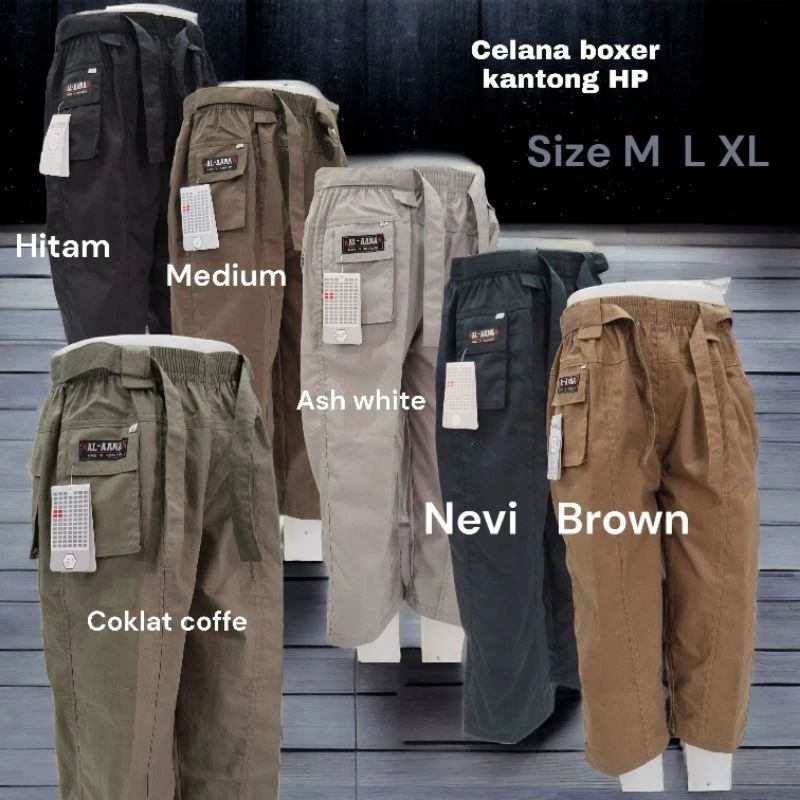 celana boxer kantong hp