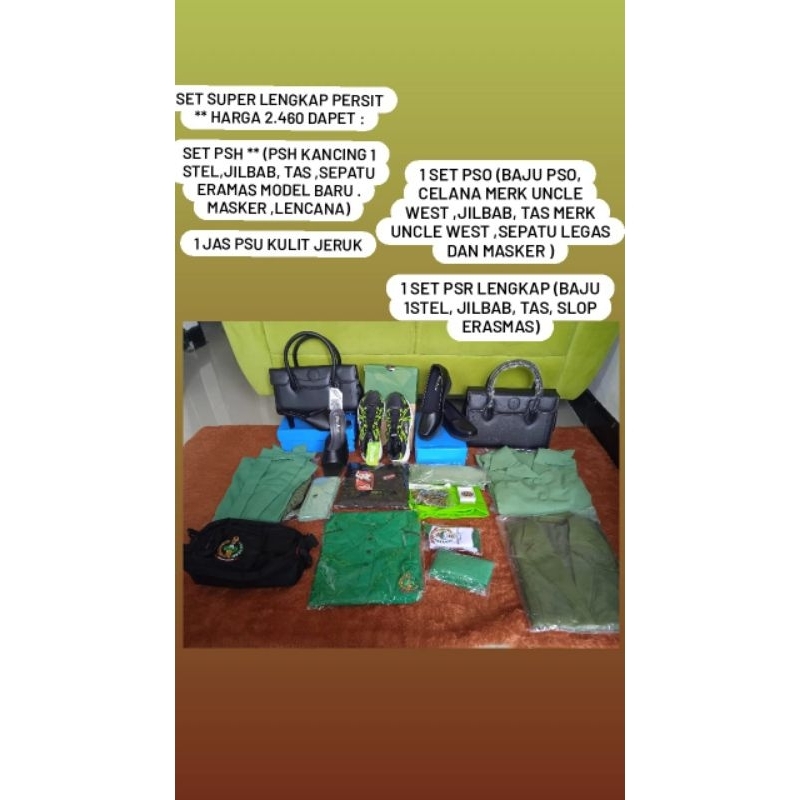 paket perlengkapan persit lengkap psr pso psh psu
