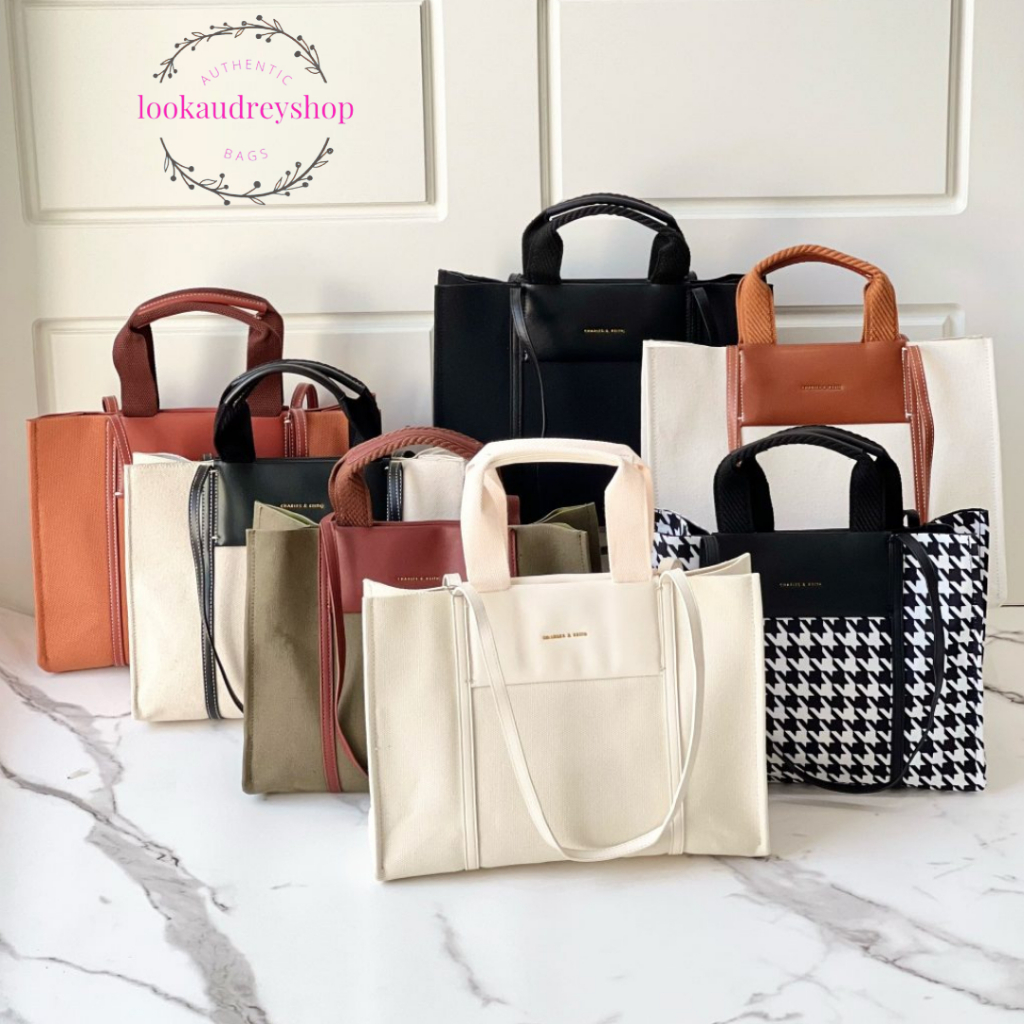 [100% ORIGINAL] CK Shalia Large Double Handle Totebag | Tas CK | Tas Wanita | Tas Selempang Wanita |