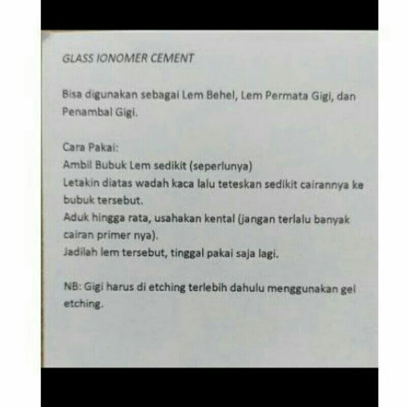 LEM BEHEL / TAMBAL GIGI