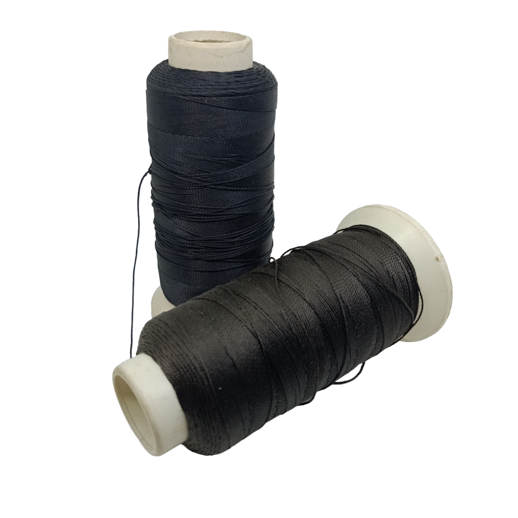 Tali Benang Nylon Nilon Untuk Tasbih Gelang Sol Sepatu Hitam D9 Cone - Vee