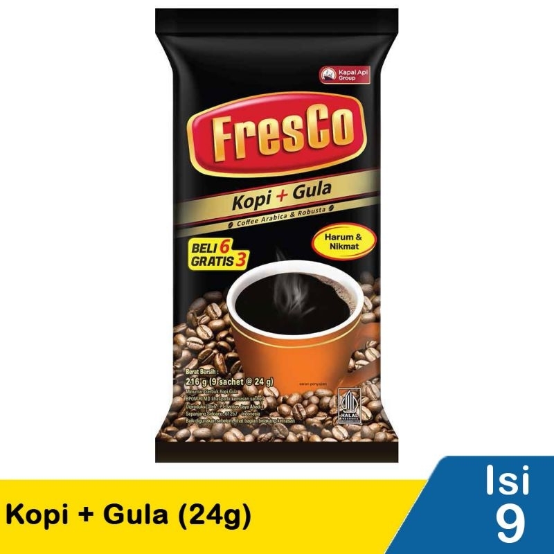 

Fresco Kopi + Gula Bag 9pcs