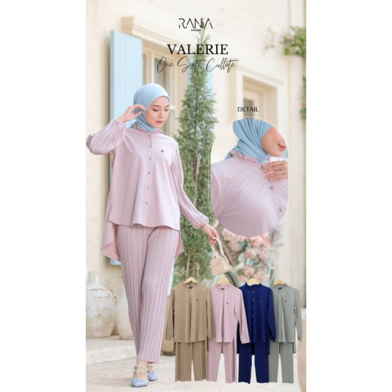 SETELAN CELANA PLISKET PREMIUM VALERIE BY RANIA FASHION
