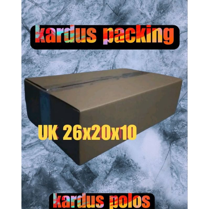 

kardus packing UK 26x20x10 kardus polos kardus sedang