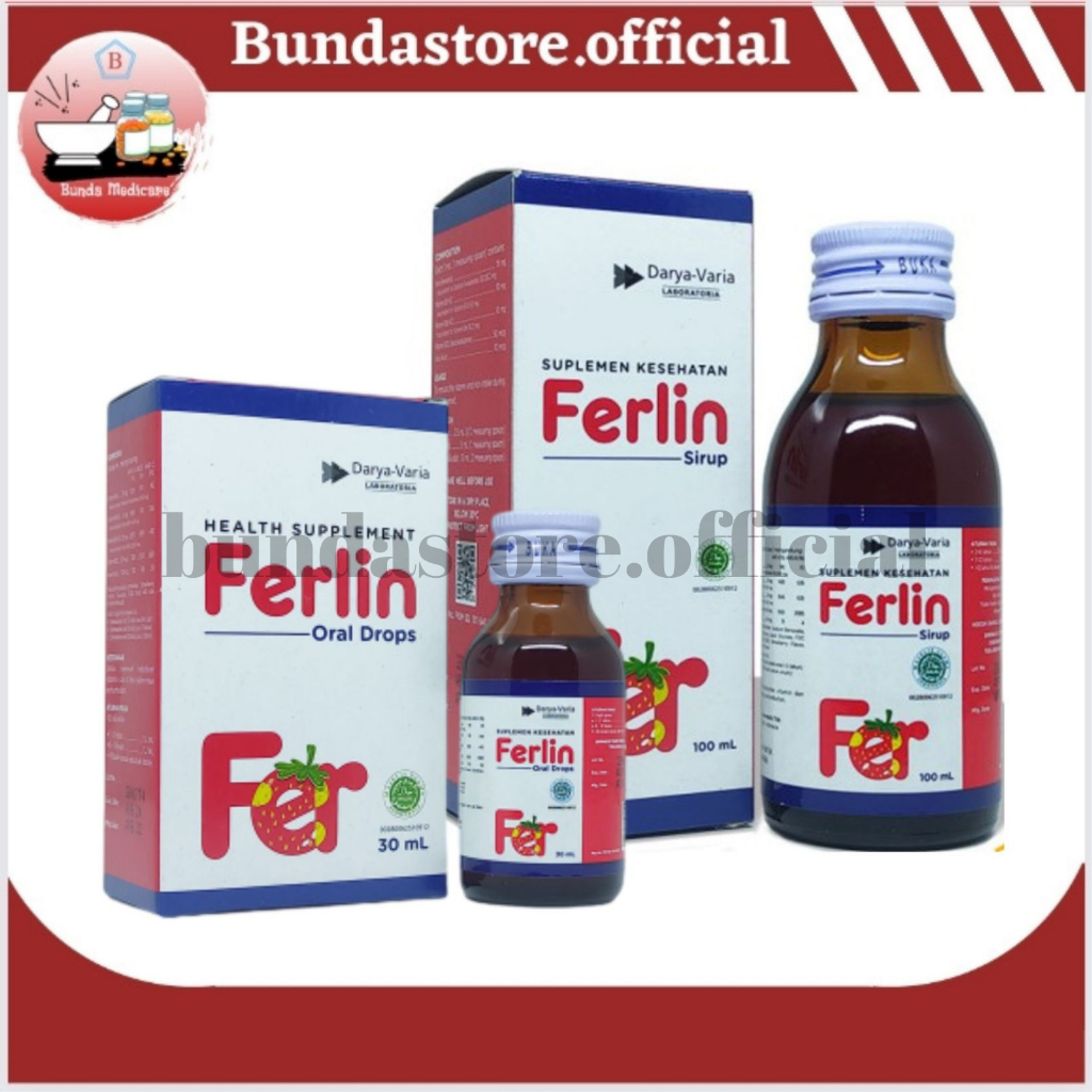Ferlin - Ferlin Drop - Ferlin Syrup -Suplemen vitamin dan zat besi Anak