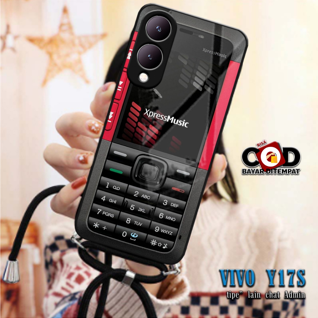 SOFTCASE KILAU 2D + Tali CASE SILIKON VIVO Y17S Y17 S SILIKON KACA | MC789 | CASE SILICON MAN AND GI