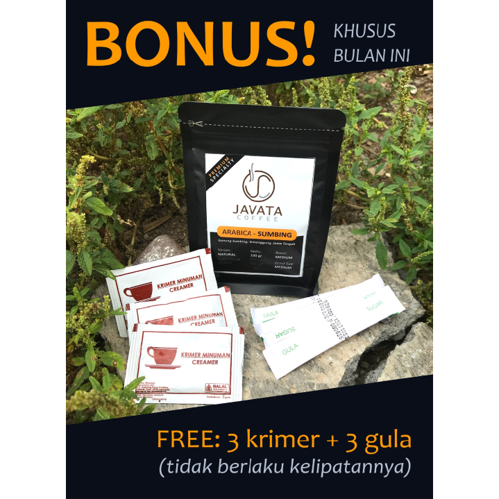 

JAVATA Kopi Arabika Premium - Sumbing Natural 100 gr