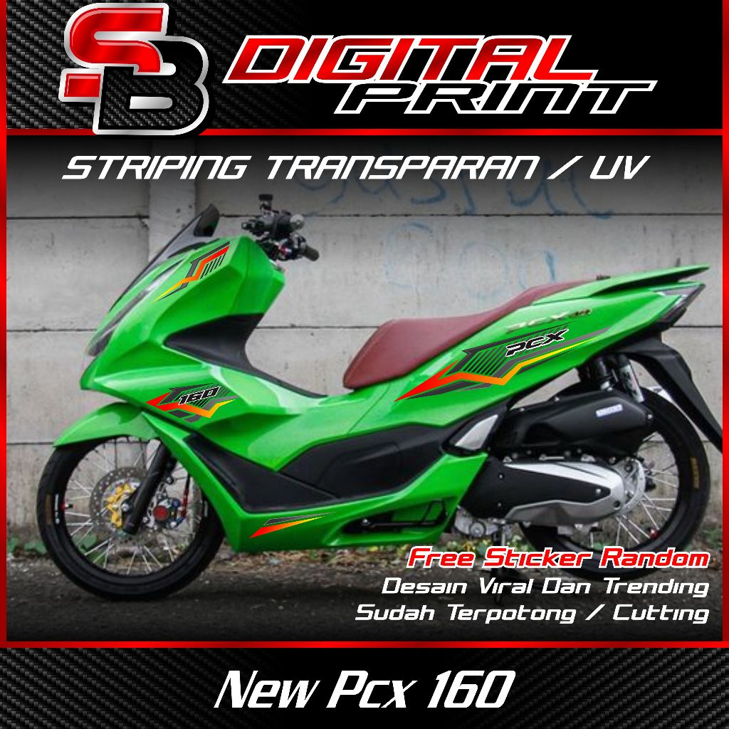 striping transparan pcx 160 - striping variasi pcx 160 bahan transparan