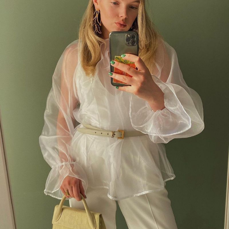 Blouse Organza, Outer Organza transparan