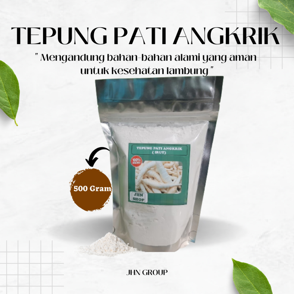 

Tepung Pati Irut / Pati Angkrik / Pati Garut / Obat Asam Lambung Maag Gerd 500 Gram