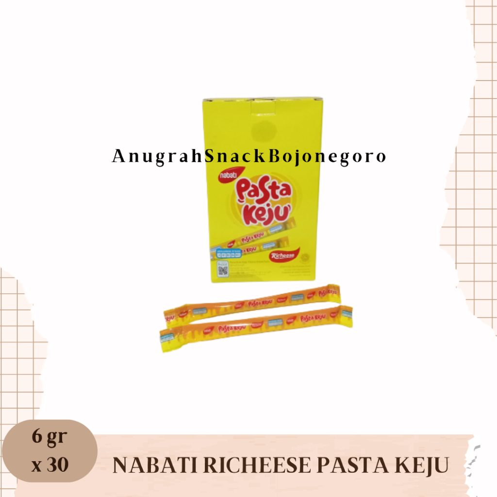 

Nabati Richeese Pasta Keju 6gr x 30