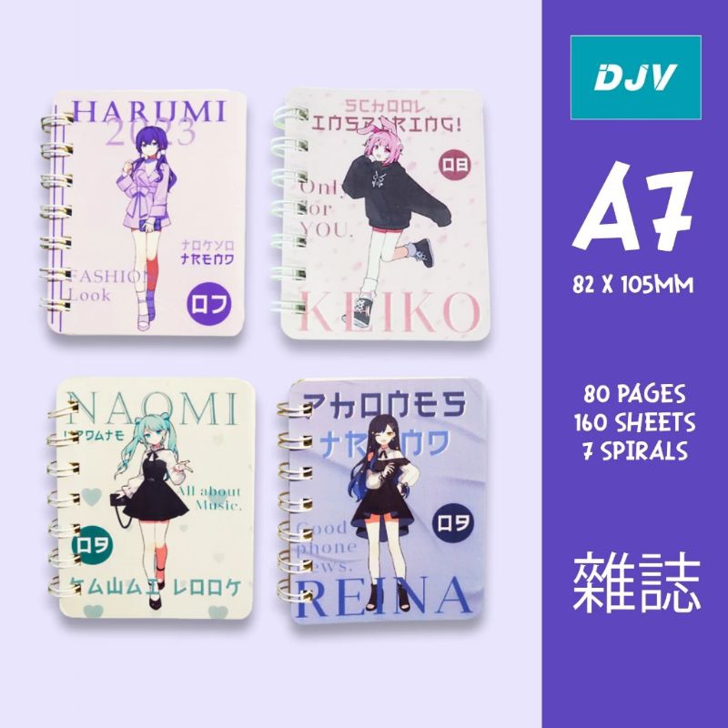 

Buku Tulis A7 Notebook Mini Alat Tulis Sekolah Anak Kartun