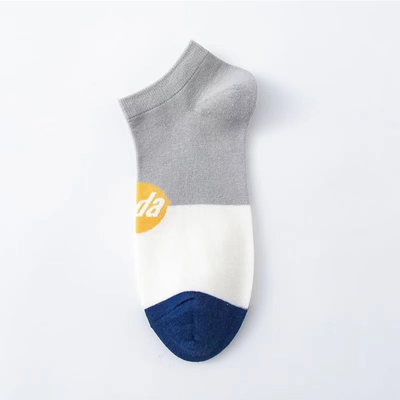 CHAVA | KK1414 Kaos Kaki Pendek Wanita Motif Garis-Garis Unisex Semata Kaus Kaki Socks Korean Fashion