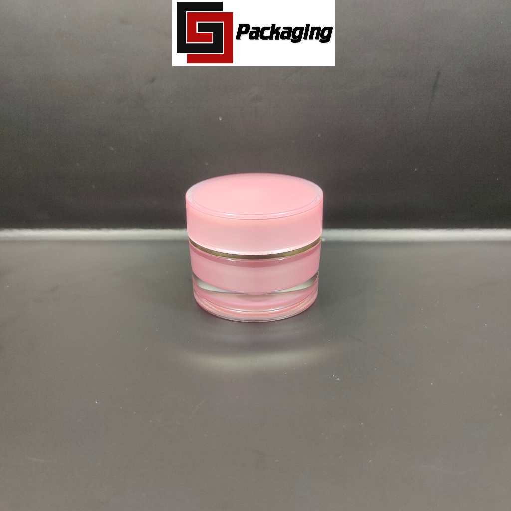 Retail 10gr Pot cream acrylic jar / 10 gr pot akrilik Pink