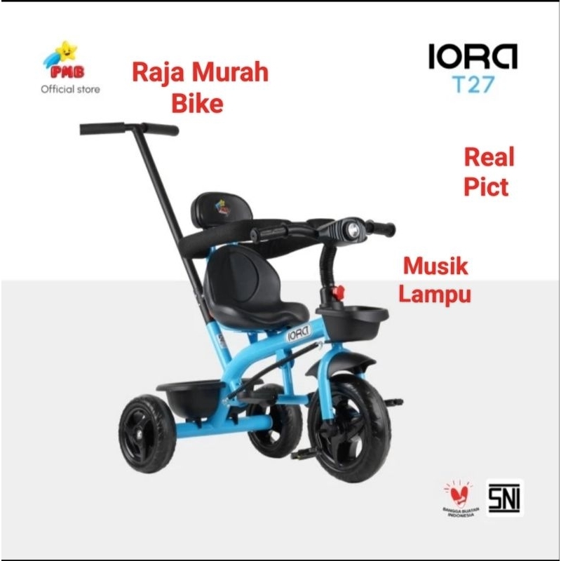 Sepeda Anak Roda Tiga Iora T27 PMB Roda Tiga PMB Iora T27 Sepeda Roda Tiga Iora