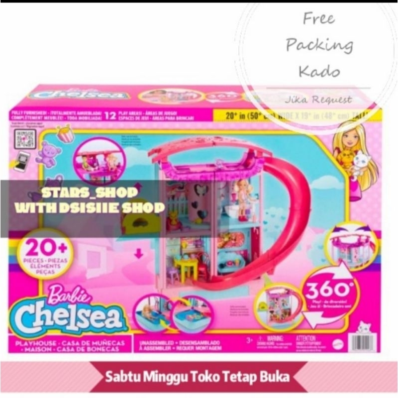 Barbie Chelsea Playhouse set Original / Mainan Rumah Barbie
