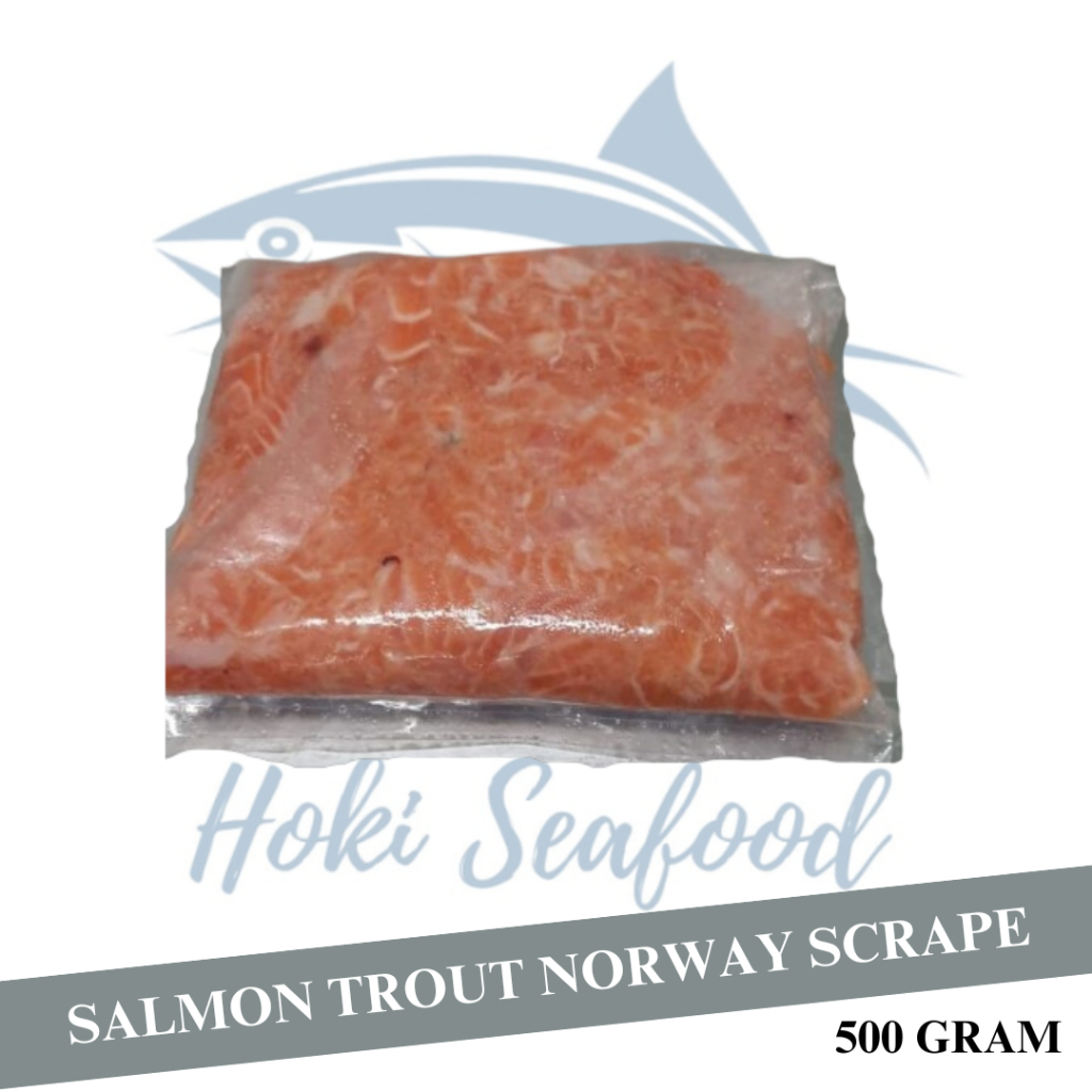 

Salmon Scrape / ikan Salmon trout norway Fresh Kerokan / TETELAN SALMON
