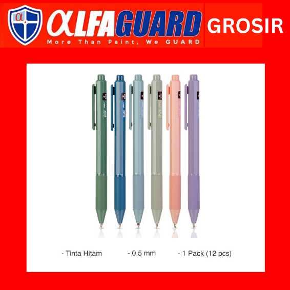 

Deli Nusign Gel Pen / Pulpen Gel Tinta Hitam Warna Pastel NS559
