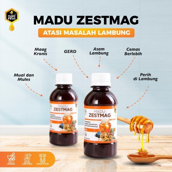 

Madu Zestmag Madu Fira Original Lambung dan Pencernaan