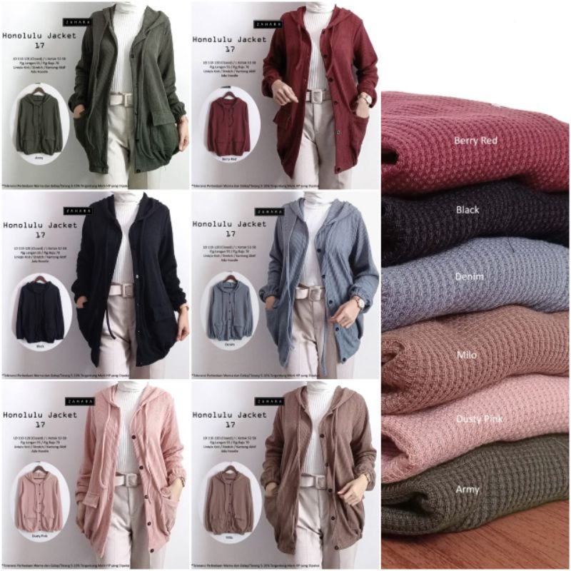 KUMPULAN Jaket Original Zahara Outerwear Knit Rajut Premium Korea Kekinian / Asbury Cornell Carolina