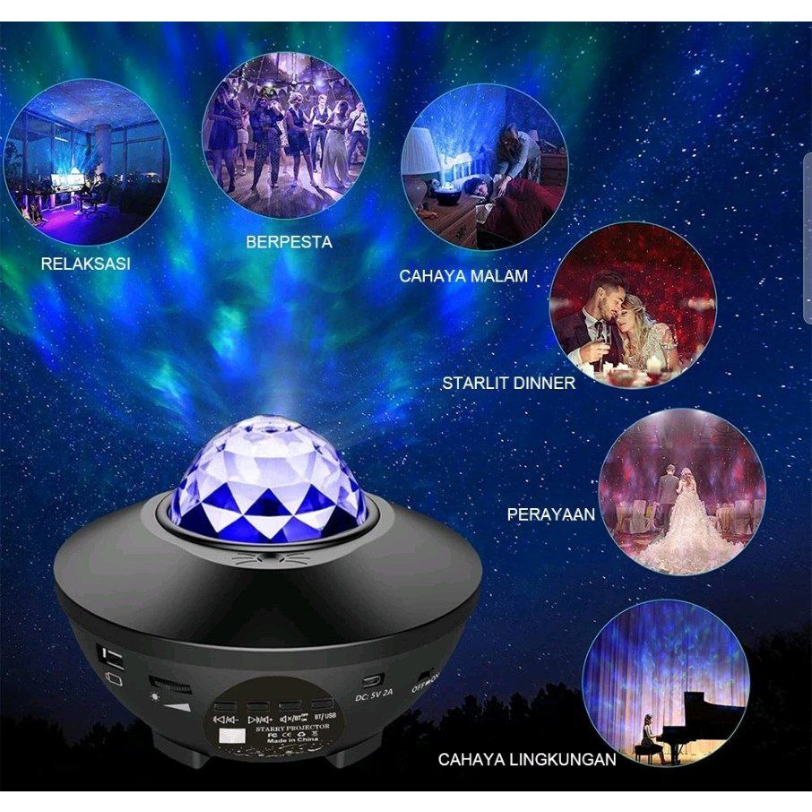NIGHT LIGHT PROJECTOR / PROYEKTOR LAMPU TIDUR