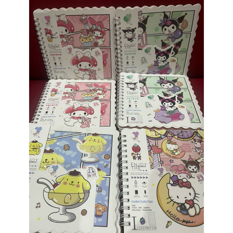 

Buku Tulis A5 Motif Sanrio/ buku tulis bogel/notebooksanrio