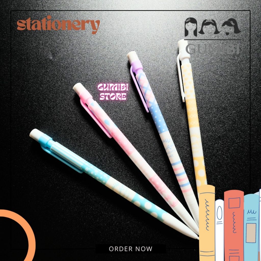 

(12pcs) Pensil Cetek Tranquil Rabbit Pensil Mekanik Polkadot Pinky PCM-1033 Pensil Lucu Termurah Lusinan