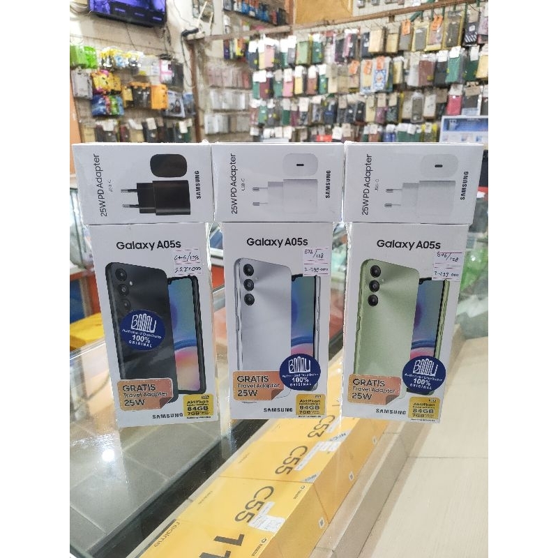 SAMSUNG A05s RAM 6+6/128 BARU 100% GARANSI RESMI 1 TAHUN