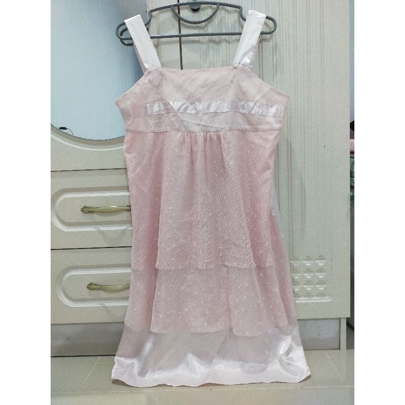 Pink Polka Lingerie Dress