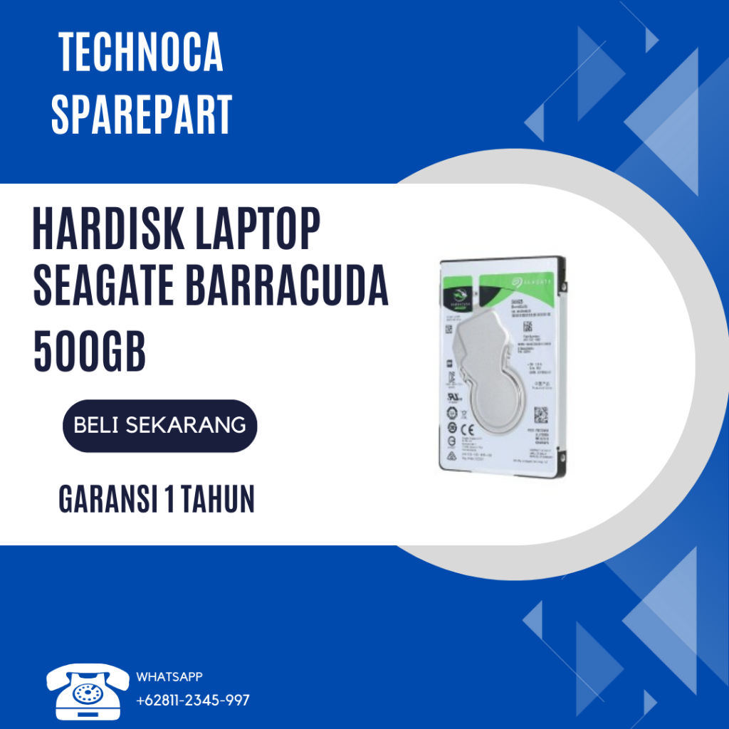 HDD LAPTOP 500GB NEW SEAGATE BARACUDA - HARD DISK LAPTOP 500GB